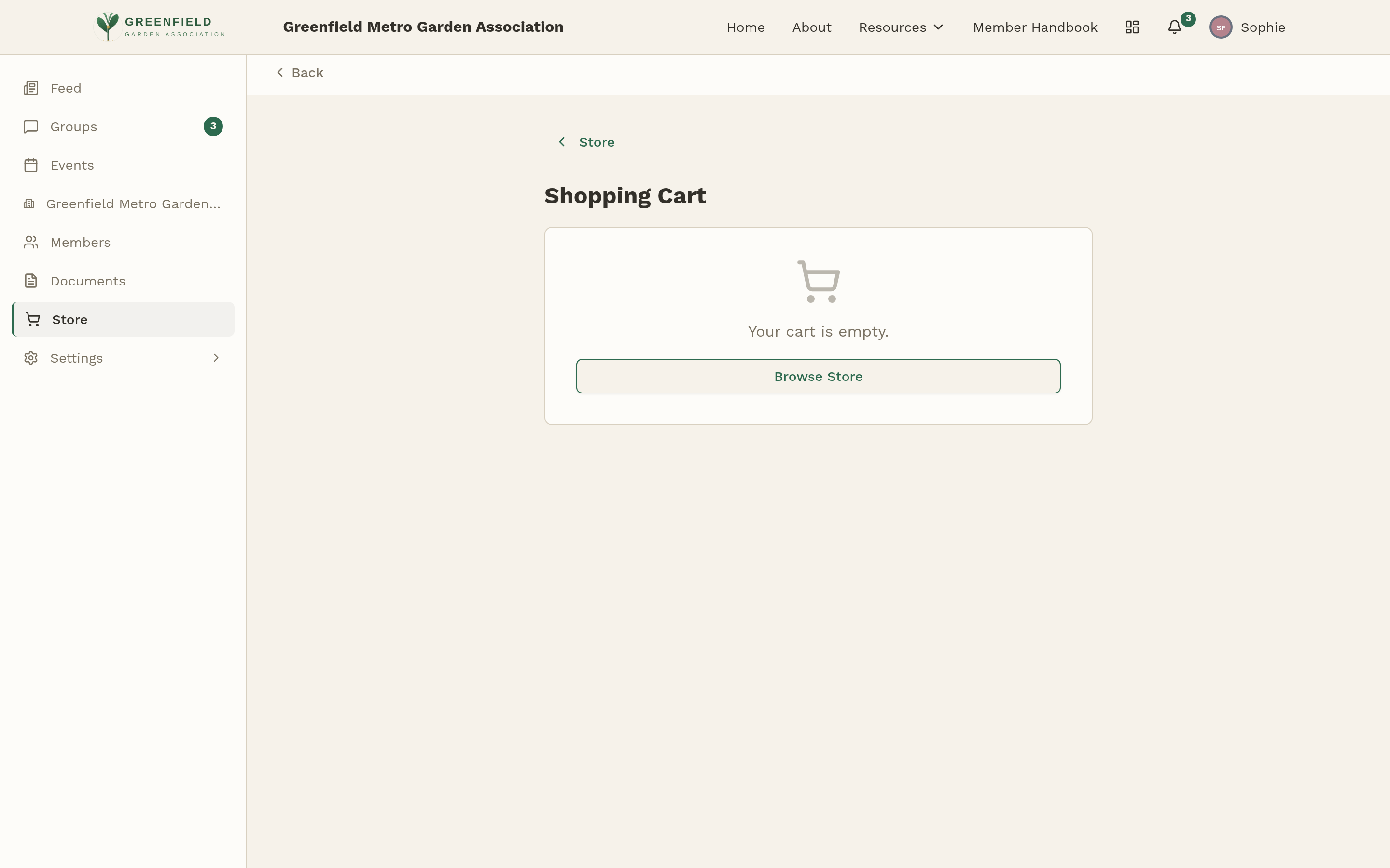 Your shopping cart with shipping selector.